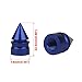 Senzeal 5X Impale Spike Style Polished Aluminium Alloy Tire Valve Caps Blue
