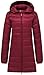 wantdo Women's Packable Puffer Coat Hooded Lightweight Long Winter Coats