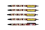 Pro Specialties Group NFL Washington Redskins Disposable Black Ink Click Pens, 5-Pack