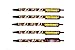 NFL Washington Redskins Disposable Black Ink Click Pens, 5-Pack
