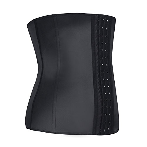 ieasysexy Women's Latex Waist Trainer Corset for Weight Loss, Abdomen Compression Girdle Workout Waist Cincher Body Shaper Waist Trimmer Back Support Slimming Blet,Perfect Waist Firm Control Belt