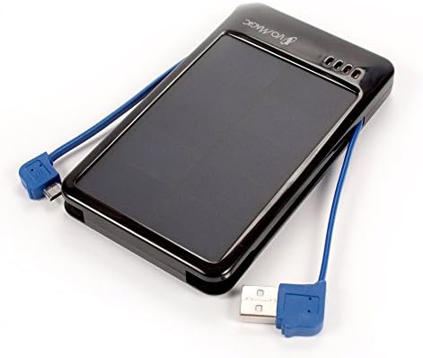 I/O Magic Dual Panel Solar Charger 4000mAh Battery - Retail Packaging - Gray