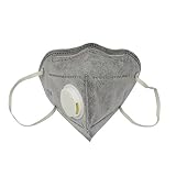 Qianle 6-Pack Filter Anti-pollution Mouth Face Mask With Exhalation Valve Grey