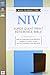 NIV, Super Giant Print Reference Bible, Giant Print, Leathersoft, Brown, Red Letter Edition