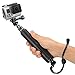 Foretoo Selfie Stick for GoPro,19”Waterproof Hand Grip Adjustable Extension Monopod Pole for Gopro Hero 6 5 4 3+3 2 1 AKASO, Xiaomi Yi,SJCAM SJ4000 SJ5000 (with Wrist Strap and Screw) (19