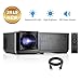 Projector, GBTIGER 4000 Lux LED Video Projector Full HD 1080P Supported Home Projector Compatiable with Fire TV Stick, PS4, HDMI, USB, VGA, AV for Movie Party and Game + HDMI Cable