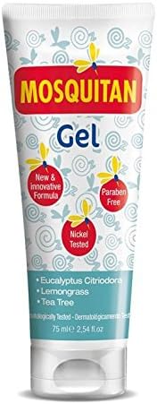 Mosquitan Anti Mosquito Gel,100% Natural Active Ingredients, Deet Free, 75ml ( 3 Gel)
