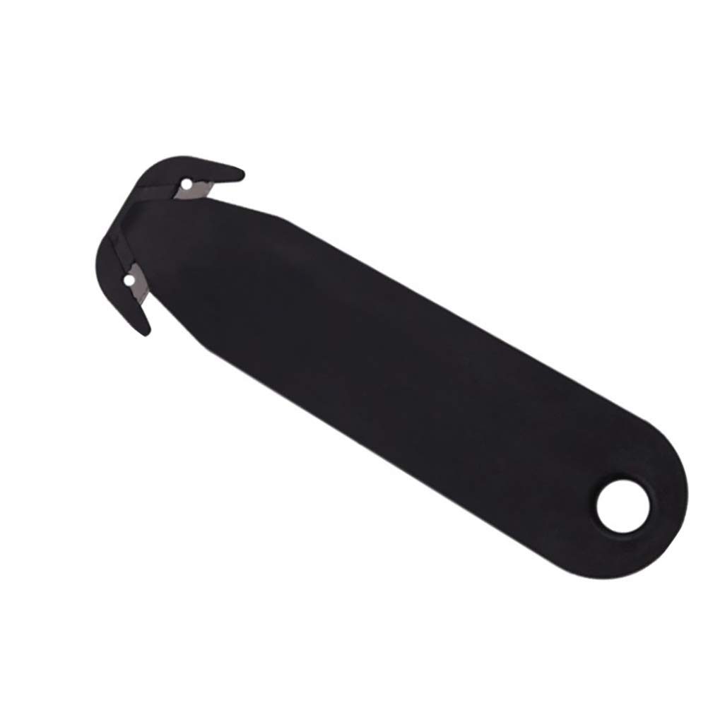 Double Blade Opener Metal Box Cutters Safety Utility Box Cutter Tool for Home Office Use Black (Black)