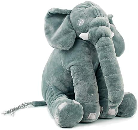 Akokie Plush Soft Toy Baby Elephant Cuddly Toys Gifts for Girls Boys Grey (30cm)