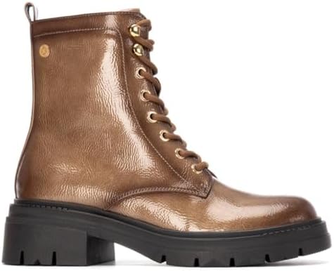 - Botín Militar Mujer Beige - Calzado Cómodo y Versátil - Moda casual - Modelo 14429603 (Talla 36)