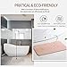 Marbrasse Bath Mat, Absorbent Diatomaceous Earth, Japanese Design, Nonslip Bathroom Floor Mats for Fast Water Drying, Self-Refreshing Hard Shower Mat (White)