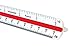 ALVIN 610E Metric Engineer Triangle Scale, Multipurpose Ruler for Drawing, Planning, and Design, Drafting and Architecture Tool - 6 Inches