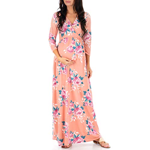 Women's Wraped Ruched Maternity Dress - Made in USA