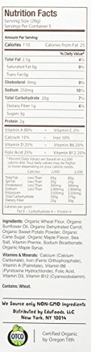 Bitsy's Brainfood Multi-Pack Organic Smart Crackers, Maple Carrot Crisp, 1 Ounce Bag (5 Count) - Thumbnail 4