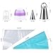 YUJUE 38 pcs ，Russian Piping Tips Set，Icing Tips Cake Decoration Tips, 7 NEW Russian Ball Tips, 6 Russian Piping Nozzles, 3 Couplers, 1 Silicone Bag,1 Brush and 20 Disposable Pastry Bags
