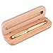Personalized Engraved Maple Wood Rosewood Ball Pen & Case Set (Maple Wood)