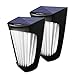OPERNEE Solar Lights Outdoor, (2 Pack) Wireless 10 Led Solar Fence Lights Waterproof Auto ON/Off Wall Decorative Lights for Porch, Patio, Deck, Yard, Garden