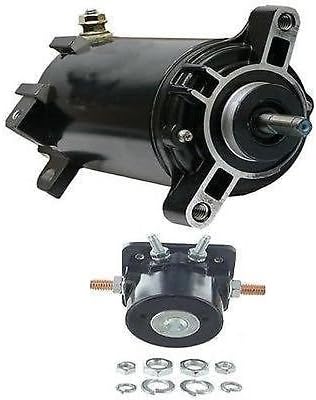 New Starter & Solenoid Compatible with/Replacement for Johnson 90HP 90 HP 90EL 90EX 90GL 90PL 90PX 90SL 90VL 1995-2006 MOT2011, 5399, SAB0075, 410-21033, 5720, 584980, 586284, 18-5632, SSMC-203