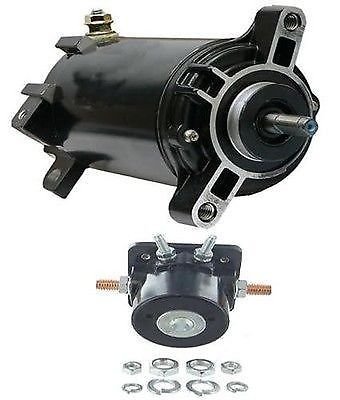 New Starter & Solenoid Compatible with/Replacement for Johnson 90HP 90 HP 90EL 90EX 90GL 90PL 90PX 90SL 90VL 1995-2006 MOT2011, 5399, SAB0075, 410-21033, 5720, 584980, 586284, 18-5632, SSMC-203