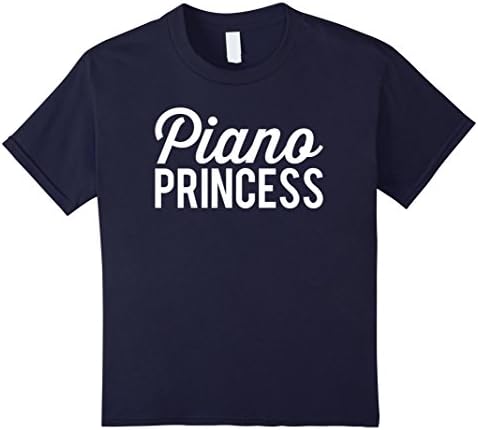 Kids Pianist Gifts | Piano Princess Shirt 10 Navy