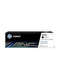HP 202X (CF500X) - Cartucho de tóner original para HP LaserJet Pro M254 M281cdw M281dw, color negro Paquete de 1