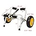 Bonnlo Boat Kayak Canoe Cart Carrier Dolly Trailer Tote Trolley Transport Inflation Free Solid Tires Wheel
