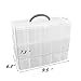 Rekukos 3-Tier Demountable Plastic Jewelry Box Organizer Storage Container with Adjustable Dividers 30（Large） Grids (Clear)