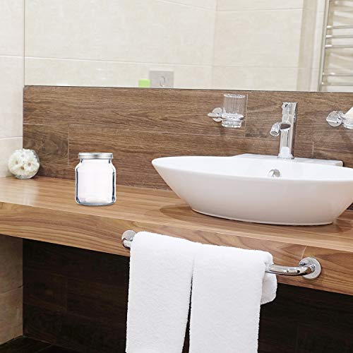 4 Pieces Stainless Steel Toothbrush Holder Jar Toothbrush Holder Lid