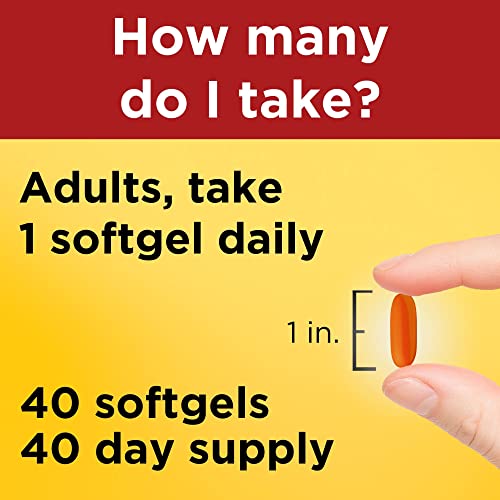 Nature Made CoQ10 400 mg Softgels, 40 Count for Heart Health† (Packaging May Vary)