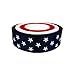 20 Yards (4 X 5yd) 1 Inch Grosgrain Ribbon 4Th of July Patriotic Star Printed
