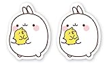 MOLANG Refrigerator Magnets - HUGS Set of 2
