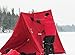 Eskimo 24105 Quickfish 5i Insulated Pop-Up Portable Hub-Style Ice Fishing Shelter, 4 Person, Extra Tall 84 Inches Tall, red