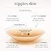 Nippies Nipple Covers for Women with Travel Case, Reusable Nipple Pasties with Skin-Safe Adhesive, Invisible Braless Solution under Clothing - Original Circle Covers, Caramel, Size 2 (Fits D+ Cups)