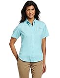 Columbia Women's Tamiami II Short Sleeve Shirt, Clear Blue, X-Large