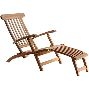 Amazon.com : Barbuda Captain Steamer Teak Lounge Chair ... Amazon.com : Barbuda Captain Steamer Teak Lounge Chair ...