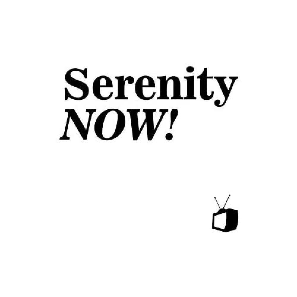 Artery8 Serenity Now! Frank George Costanza Funny TV Comedy Art Print Canvas Premium Wall Decor Poster Mural