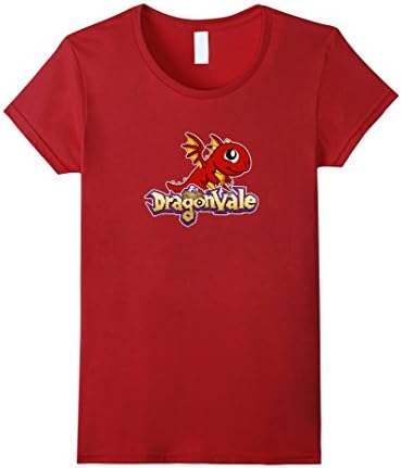DragonVale: Baby Fire Dragon Logo T-Shirt - Female Medium - Cranberry