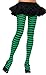 Plus Size Fun Striped Opaque Tights (Various Colors) 1 or 2 Packs