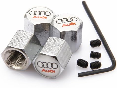 CzlpV Anti-theft Metal Car Wheel Tyre Tire Stem Air Valve Cap For Audi (Style 3)