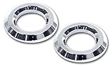 H20042SC 2003-2007 H2 Hummer SUV & SUT Smooth Chrome Billet Tweeter Bezels pr.