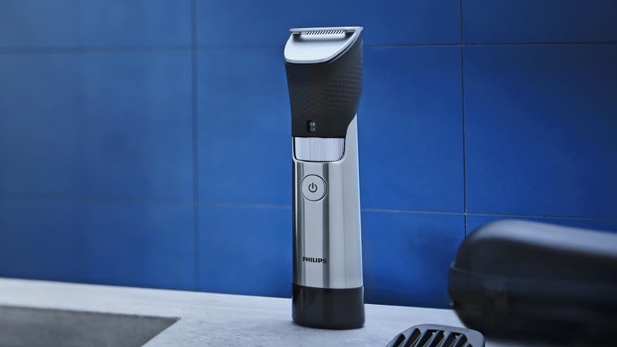 Norelco Philips Series 9000, Ultimate Precision Beard and Hair Trimmer with Beard Sense Technology for an Even Trim, BT9810/40