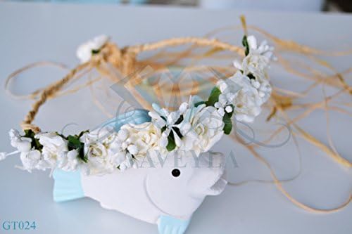 Flower crown - floral hair wreath - flower girl crown - wedding headpiece - flower hair accessories - floral