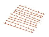 AFX TOMY GIANT RACEWAY HO ORANGE GUARD RAILS SET OF 10