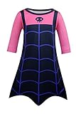 Cotrio Little Girls Vampire Boo-Tiful Dress Half Sleeves Party Pullover Skirt Costume Dress Up 3-4yrs Size 4T