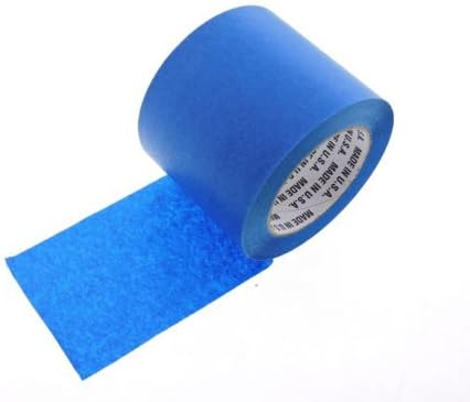 1 Roll 4" inch WIDE 3D Printing Made In USA PRO Grade Blue Painters Tape Masking Clean Release Easy Removal NO RESIDUE (96MM x 55M 3.76 inch). 3D Printer bed grip deck cover 3D Prints Removal 60 Yd