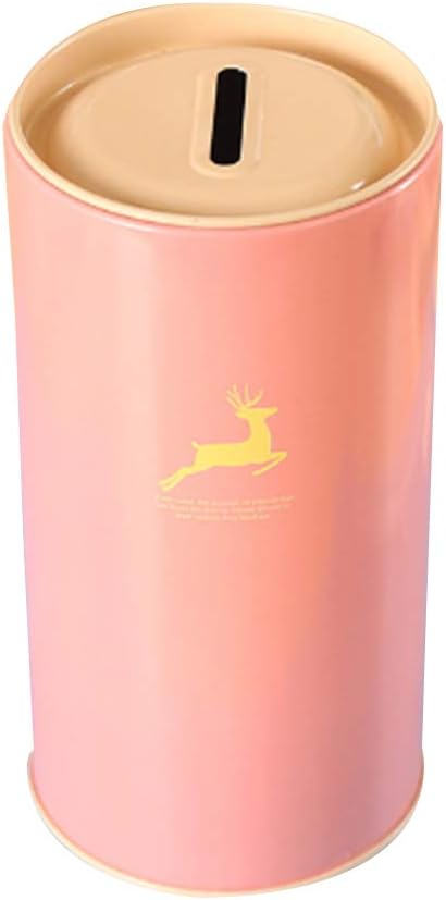 Laileya Cartoon Animals Printed Metal Money Box Money Box Tin Pot Coin Storage Money Box Randomly