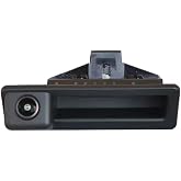 aSATAH AHD/CVBS Car Rear View Camera's Fisheye Trunk Handle Camera with RCA Cable &amp; Vehicle-Camera for for BMW 3 E90 E91 E92 E93 320i 335i 5 M5 E39 E60 E61 X5 E53 E70 X6 E71 &amp; Backup Camera (CVBS)