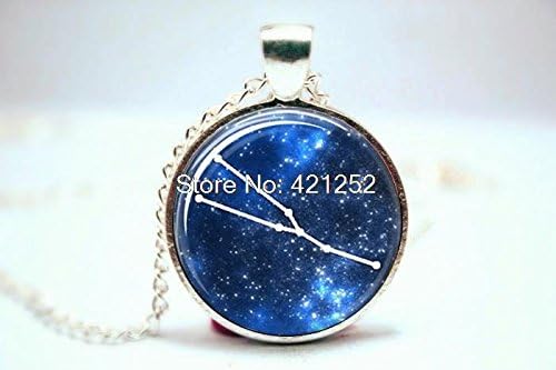 Pretty Lee 2015 Fashion Taurus Zodiac Necklace Taurus Necklace Glass Pendant Glass Pendant Glass Photo Cabochon Necklace Christmas gift