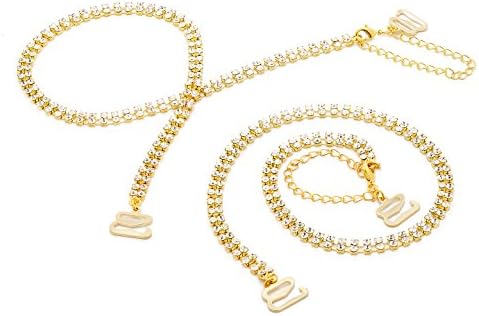 Divas Bra Straps Women's Rhinestone Replacement Bra Straps, Removable Crystal Strap, Multiple Sizes