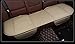 EDEALYN Auto Interior Accessories Styling PU Leather Charcoal Car Seat Cover Pad Seat cushion Mat Protective Cover for Car/ Office Chair ,Universal Seatpad (Beige- Back row)